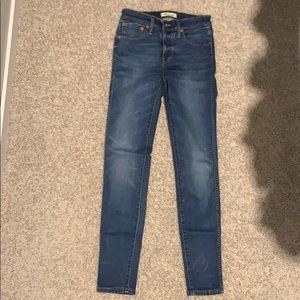 NWOT Madewell 9” high rise skinny jean
